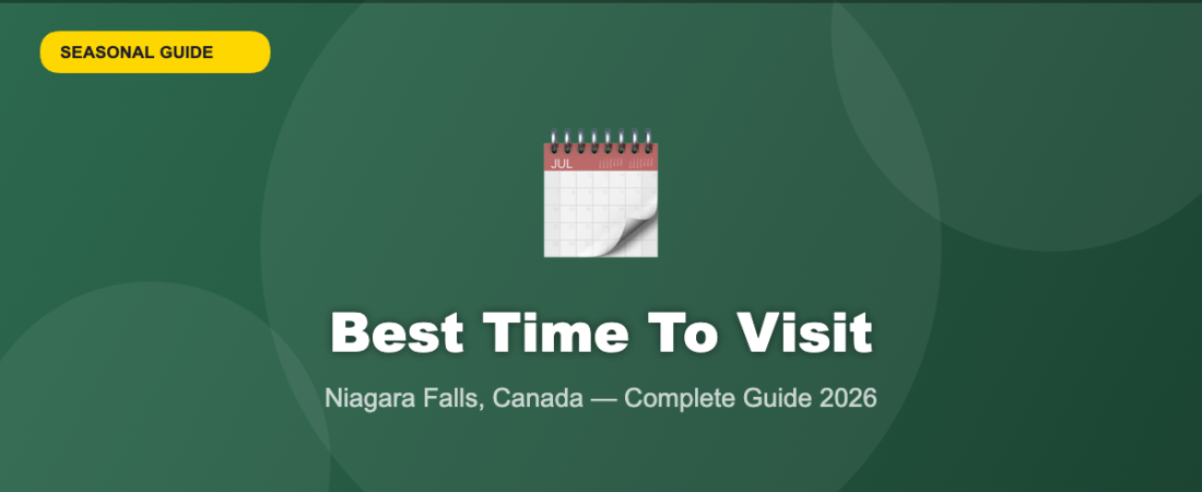 Best Time To Visit Niagara Falls Canada