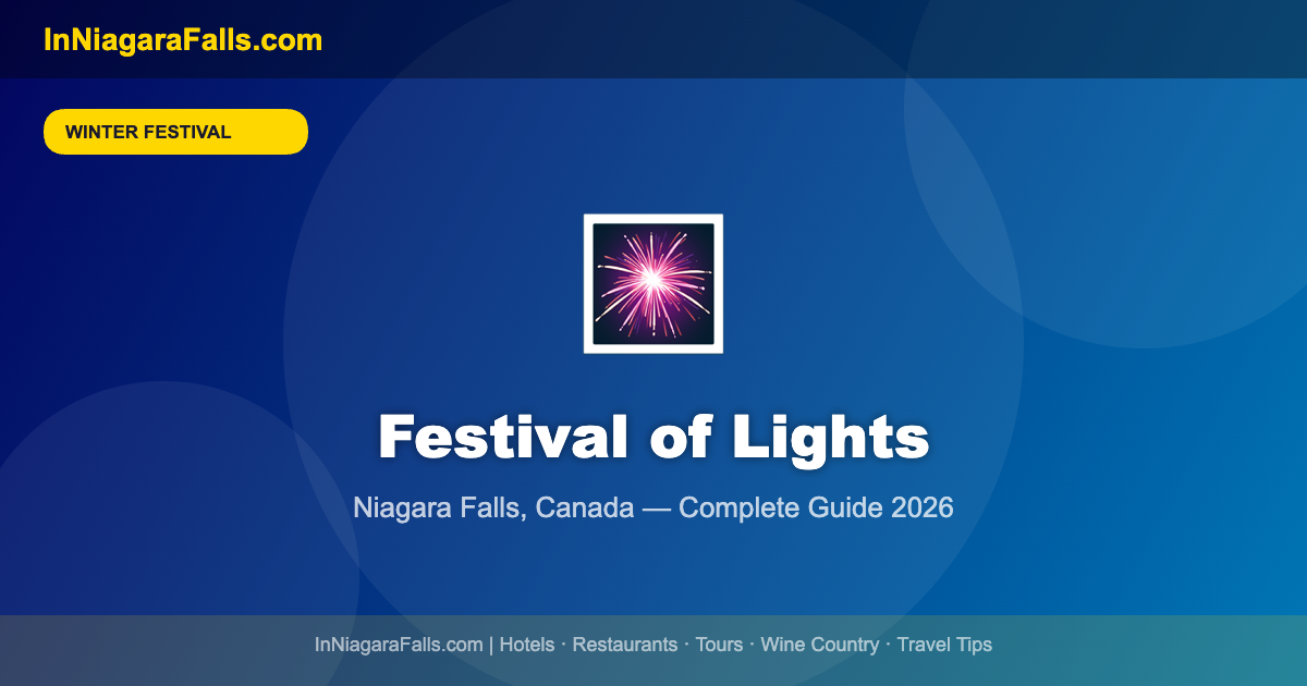 Niagara Falls Winter Festival of Lights — Complete Guide
