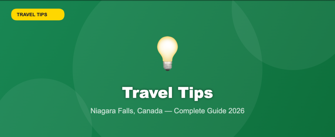 Niagara Falls Travel Tips — What To Know Before You Go