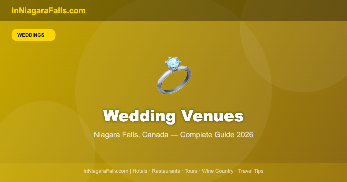 Best Wedding Venues in Niagara Falls Canada